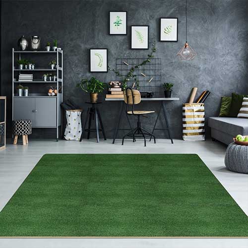 Grass carpet home